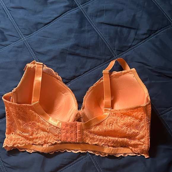 RACHEL Rachel Roy Orange Lace Bralette with Underwire size 40D - Picture 2 of 5